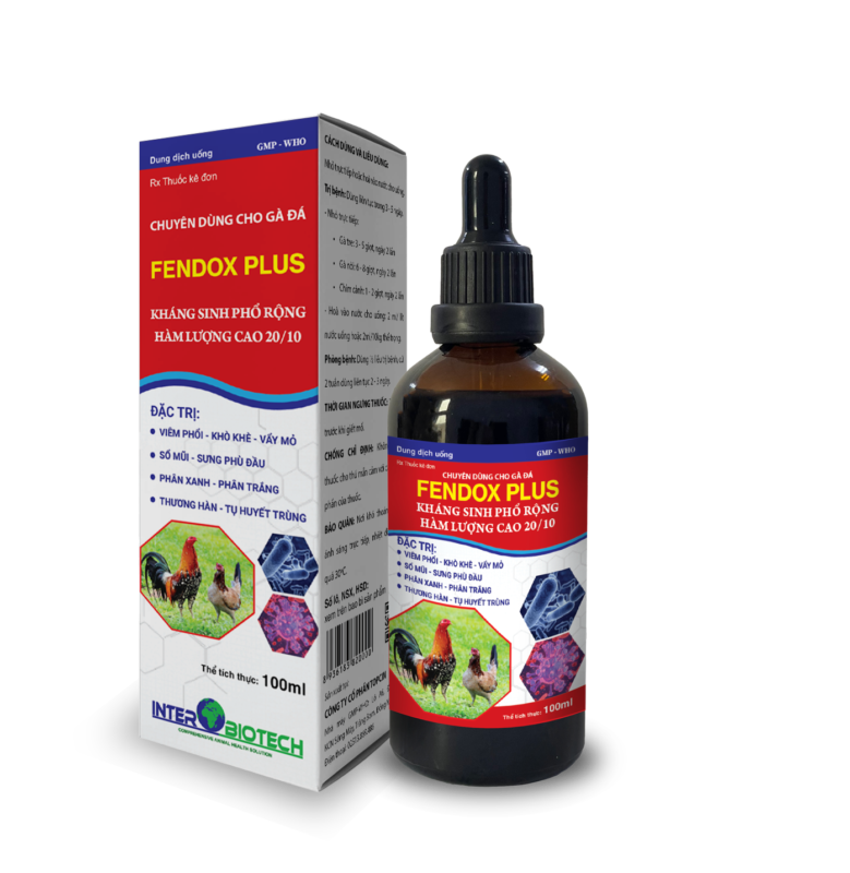 FENDOX PLUS
FENDOX PLUS – Đặc Trị Viêm Phổi, Sưng Phù Đầu, Viêm Ruột, Tụ Huyết Trùng
