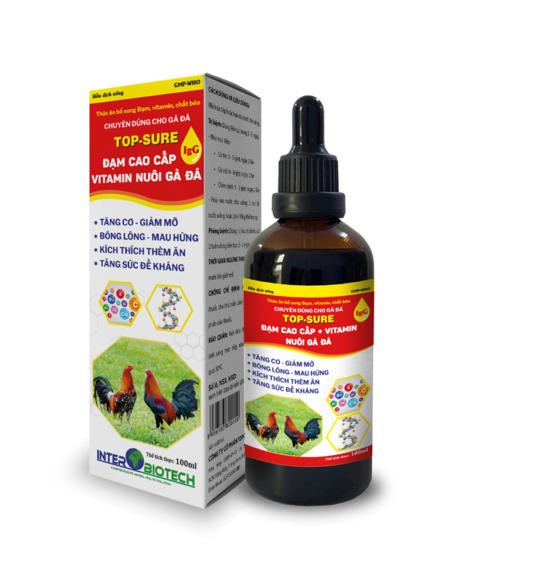 TOP-SURE
TOP-SURE – Đạm Cao Cấp và Vitamin Nuôi Gà Đá