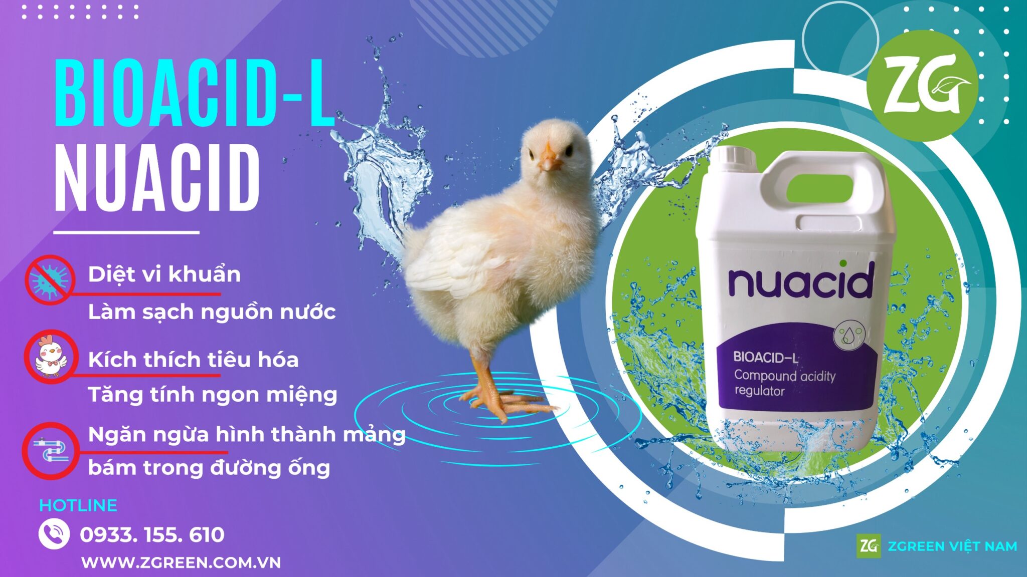 AXIT HỮU CƠ BIOACID-L - zgreen.com.vn